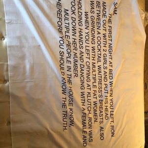 Jersey Shore note tapestry